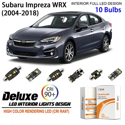 LED Light Bulbs White Interior Light Kit For Subaru Impreza WRX 2004-2018 • $18.90