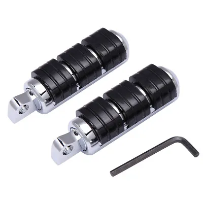 Motorcycle Highway Foot Pegs Rest Pedals For Harley Suzuki Kawasaki Yamaha Honda • $35.62