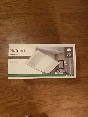 NuTone Exhaust Fan Bathroom Ceiling 80 CFM White Grille 1300-Watt Heater (read) • $60