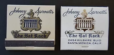 2 Vintage Full UnStruck Matchbooks 1 Feature Book The Bat Rack Santa Monica VGC • $39.99