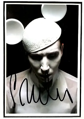 HELNWEIN Marilyn Manson HAND SIGNED 2003 Multiple + Frame Great GIFT • $111.80