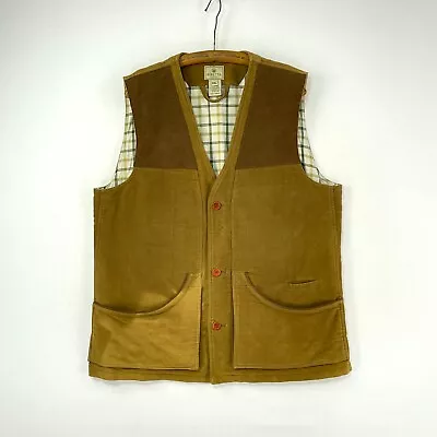 Beretta Moleskin Shooting Waistcoat Mens 3XL Brown Sporting Vest Gilet • £69