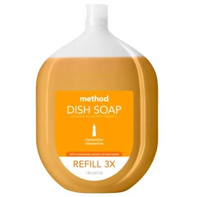 Method Clementine Scent Liquid Dish Soap Refill 54 Oz 1 Pk Plant Based New • $24.99