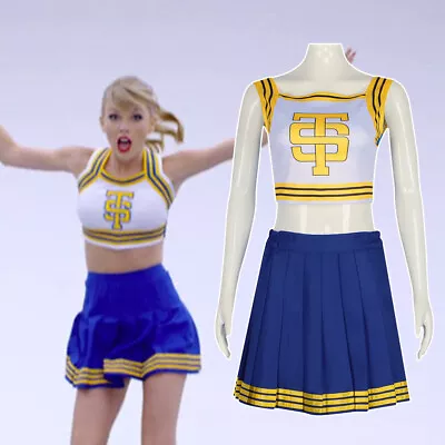 Taylor Cheerleader Uniform Swift Halloween Cosplay Costume Hip Hop Dance Costume • £17.65