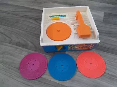 Vintage 1987 Fisher Price Music Box Record Player • $34.67