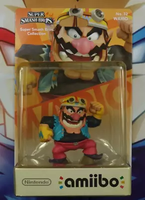 Nintendo Amiibo · Wario No. 32 · Super Smash Bros. Collection (2015) BNIB • $39.99