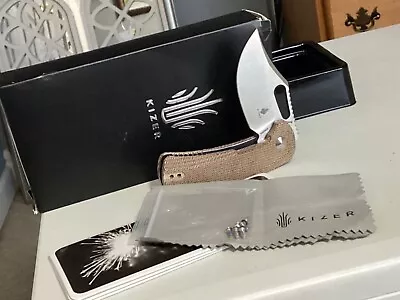 Kizer Urban Bowie Knife Dirk Pinkerton Design Micarta Hanldes New N Box China • $38