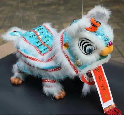 Chinese New Year Congratulation Pull Line Lion Puppet Lion Dance On String Gift • £39.97