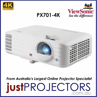 $1499 • Buy Viewsonic PX701-4K 4K Projector From Just Projectors Aussie Release 3 Year Wrnty