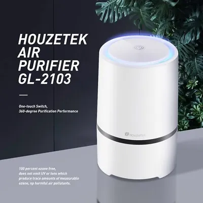 Houzetek GL-2103 Portable USB True HEPA Air Purifier - White Brand New. Ionizer • £20