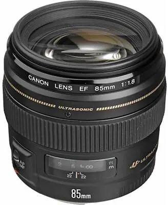 Canon EF 85mm F/1.8 USM Black Photography Lense Camera Lens • £474.99