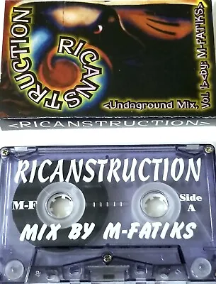 M-FATIKS RAP RICANSTRUCTION MIXTAPE CASSETTE TAPE RECORDS INDIE HIPHOP DJ Lp 12  • $110