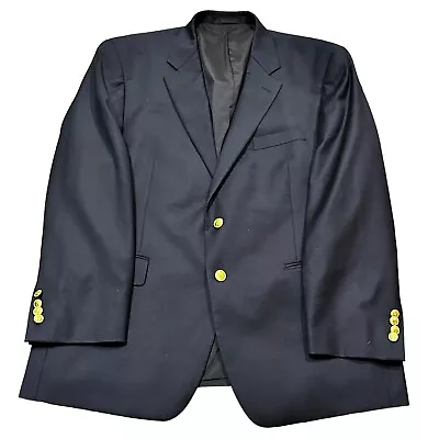 Lauren Ralph Lauren Men's Blazer Sports Coat 44S Navy Blue Single Breasted Wool • $32.58