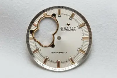 Genuine Zenith El Primero Chronomaster Silver Wristwatch Dial 34.4mm - WC103689 • £195