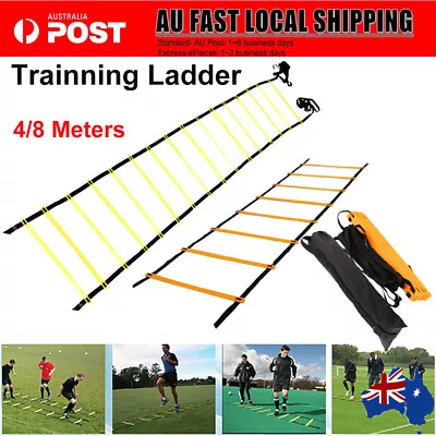 8M Speed Agility Ladder Fitness Training Ladder Soccer Sports Footwork Practise • $15.18