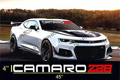 $16.99 • Buy CAMARO Z28 Chevrolet  Windshield Sticker Logo Vinyl Decal Graphic Lettering