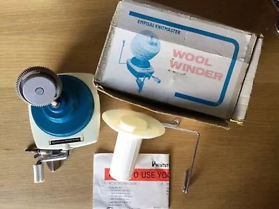 Vintage Wool Yarn Winder Empisal Knitmaster With Original Box And Instructions • £19.90