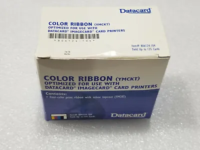 Genuine Datacard Color Ribbon YMCKT 806124-104 135 Cards • $36.21