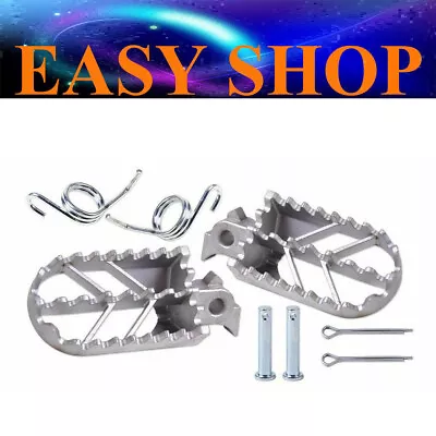 Stainless Steel Footpegs Foot Pegs Rest Yamaha YZ85 YZ125 YZ250 YZ450F WR250F • $34.99