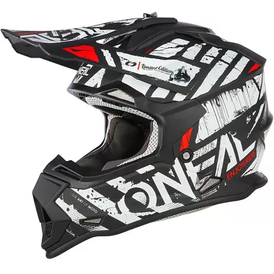 Oneal MX 2023 2 Series Glitch Black/White Kids Motocross Dirt Bike Helmet • $144.95