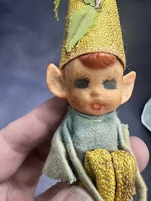 Vintage Knee Hugger Elf Pixie Rubber Face 1950’s Japan • $34