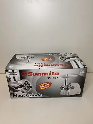 Sunmile SM-G31 White Stainless Steel Electric Meat Grinder Max 1HP 800 Watts • $80