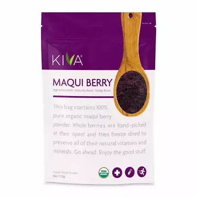 Kiva Organic Maqui Berry Powder - Non-GMO Raw Vegan 4-Ounce Pouch • $14.99