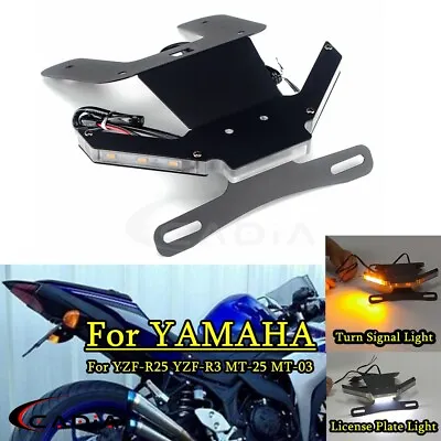 Tail Tidy Fender Eliminator LED Kit For Yamaha YZF R25 R3 MT25 MT03 2015-2020 14 • $60.31