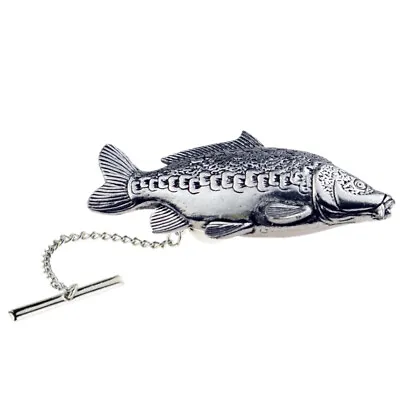 Mirror Carp Fish Pewter Tie Tac  - XTTTF36 • £5.99