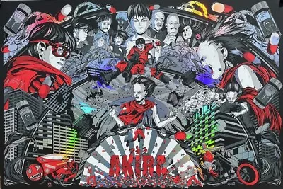 Akira - Print By Germain Barthelemy Rainbow Foil Var Ed X/65 Not Mondo • $225