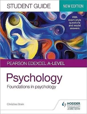 Pearson Edexcel A-level Psychology Student Guide 1: Foundations  • £6.96