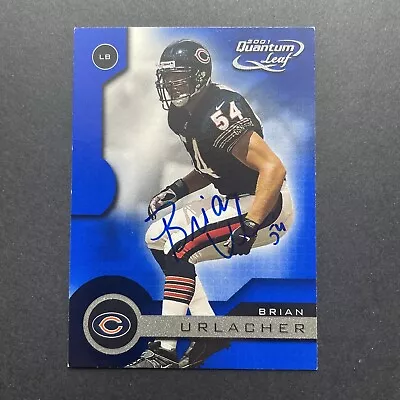 2001 Quantum Leaf Brian Urlacher #33 HOF On Card Auto • $49.95