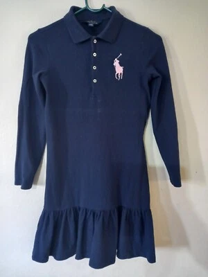 £11.99 • Buy Polo Ralph Lauren Girls Dress Age 8-10 Years, Pit To Pit 15 Inches, Length 27in-