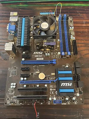 MSI A88X-G43  Motherboard And AMD A10-6800K 4.1GHz Quad-core CPU • $30