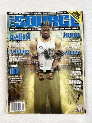 $25 • Buy The Source Magazine October 2000 Issue 133 Xzibit Prodigy Mack 10 Tupac 2pac