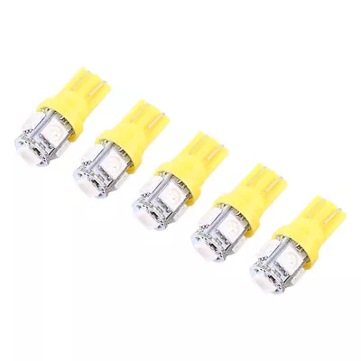 20Pcs 12V T10 5050 5 SMD LED Car Wedge Light Bulbs Super Bright Lamp Amber⁺ • $9.99