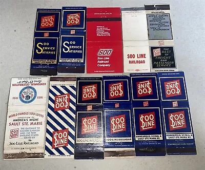 11 Different Vintage Soo Line Railroad Matchbooks • $44.99