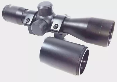 4x32 Rifle Scope For Ruger 10/22 + Scope Mount +Rings + Sunshade Mil Dot Reticle • $49.88