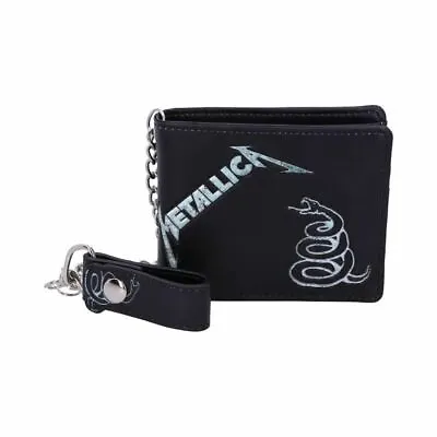 £24.99 • Buy Metallica The Black Album Logo Wallet With Chain