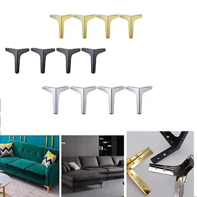 4Pcs Metal Furniture Sofa Legs Cabinet Feet Iron Durable Metal Furniture • £13.01