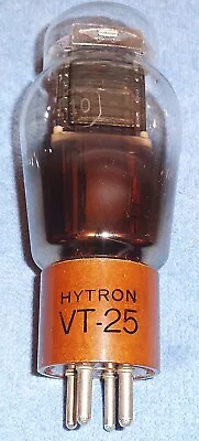 1 NOS Hytron VT-25 Aka 10 Vacuum Tube  RARE 1943 Triode For Audio & Transmitting • $229.95