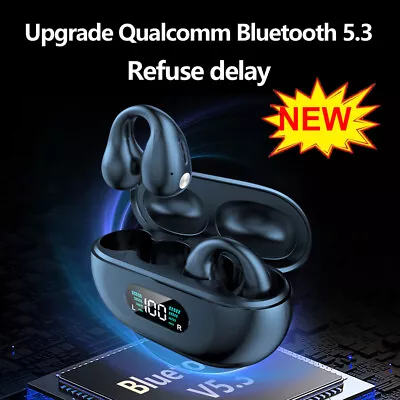$22.38 • Buy Bluetooth 5.3 Wireless Earbuds Ear Clip Bone Conduction Headphones Sport Headset