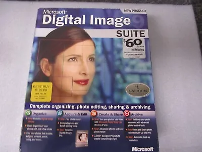 Microsoft Digital Image SUITE 9.0 FOR  WINDOWS  (S83-00001)   2 CD-ROM  & MANUAL • $99.99