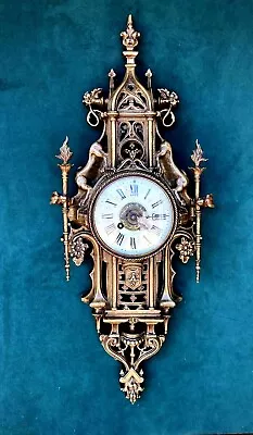 $3750 • Buy Rare Antique French Cartel Clock Japy Freres Pendulum 8 Day Key Wind Bell Strike