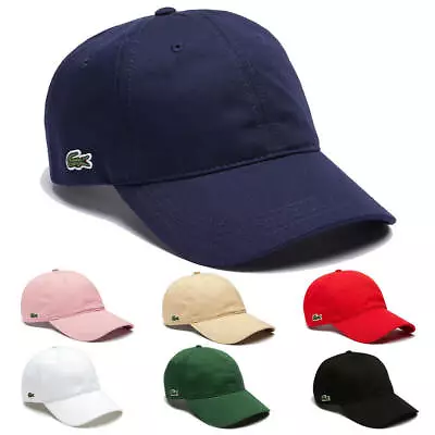 Lacoste Mens RK4709 Curved Peak Adjustable Croc Baseball Cap 36% OFF RRP • £21.99