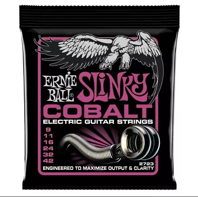 Ernie Ball 2723 Slinky Cobalt 9-42 Electric Guitar Strings *Brand New • $11.95