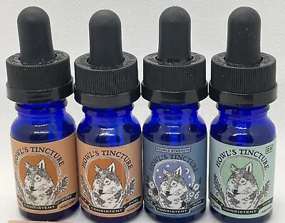 Howl’s Tincture 10 Ml Blue Glass Bottles W/ Droppers - Potions/Tinctures Used • $3.88