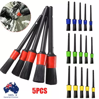 5pcs Dashboard Car Detailing Wheel Detail Brushes Crevice Dust Cleaning Engine • $10.97