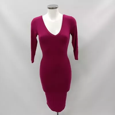 Baujken Bodycon Dress Women Size 8 Purple RMF53-VM • $10.09