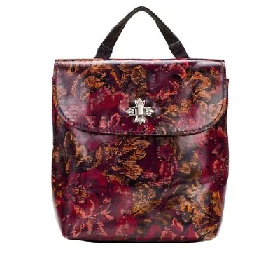 Patricia Nash Careri Leather Convertible Backpack-Vintage Floral Brocade-NWT • $89.95